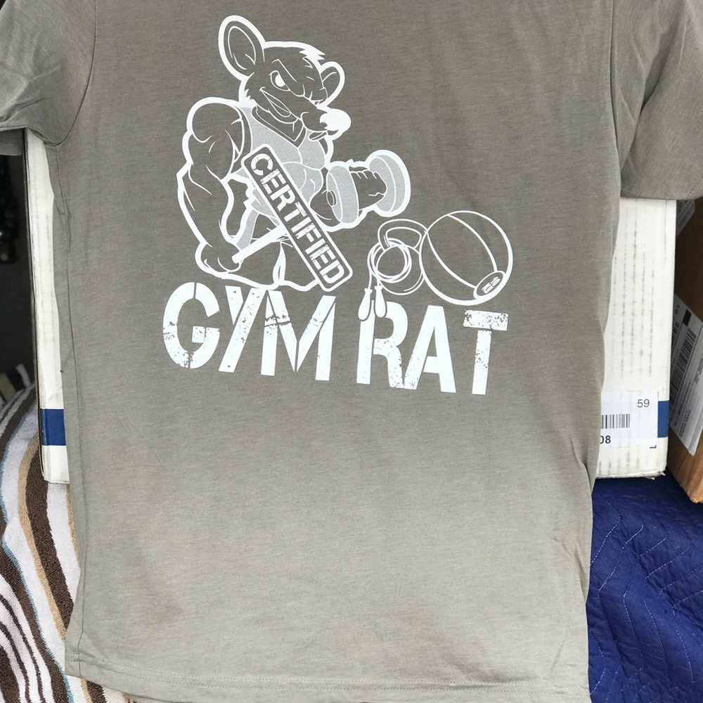 Certified gym rat shirts